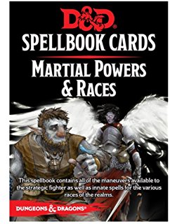 D&D Spellbook Cards Martial Powers & Races